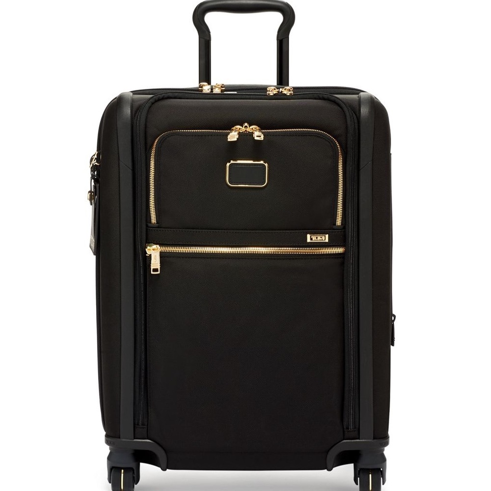 ALPHA
Continental Dual Access 4 Wheeled Carry-On Black Gold